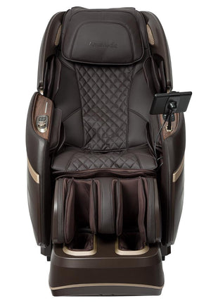 AmaMedic Hilux 4D Massage Chair - Brown color Front angle