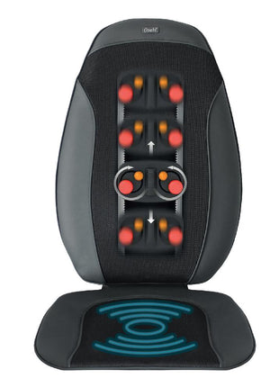 OSAKI OS-11018 SHIATSU MASSAGING BACK SEAT - back kneading massage, seat vibration & heating on the back